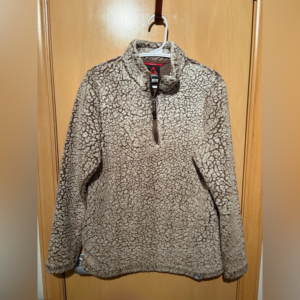 Gerry Sherpa Fleece light brown Women’s Size Medium Warm and Soft EUC - Picture 2 of 4